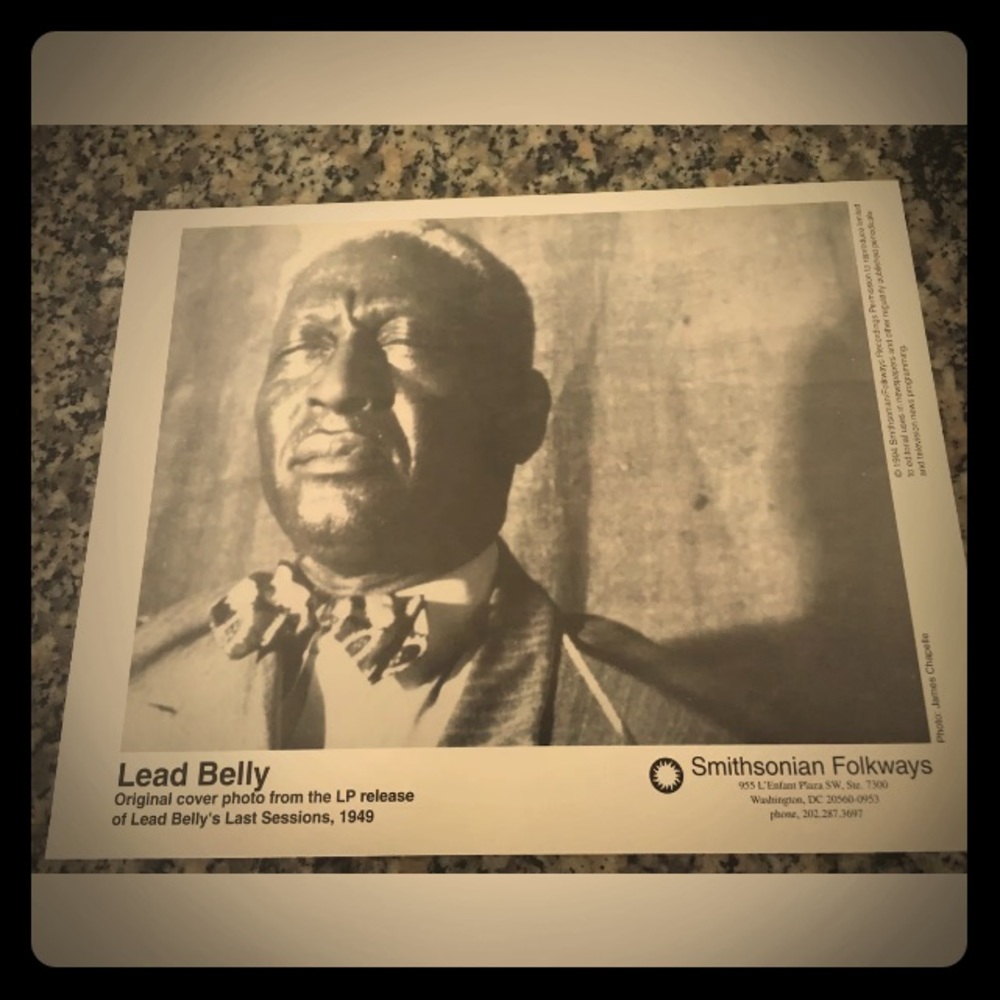 Lead Belly Press Photo Framable!